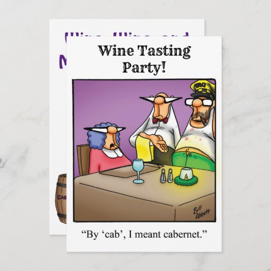 ワイおもしろいンパーティーユーモア招待状 招待状 (正面/裏面)