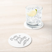 ワイおもしろいンパーティー引用文 ラウンドペーパーコースター (インサイチュ)