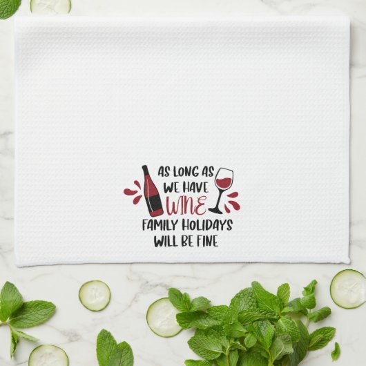 ワイおもしろいンファミリーの休日が素晴らしある キッチンタオル (折り畳み)