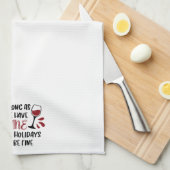 ワイおもしろいンファミリーの休日が素晴らしある キッチンタオル (四つ折り)