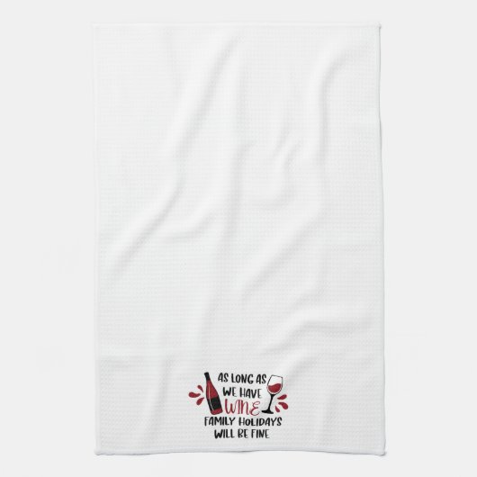 ワイおもしろいンファミリーの休日が素晴らしある キッチンタオル (縦)