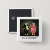 ワイおもしろいンユーモアのボタン 缶バッジ (正面&裏面)