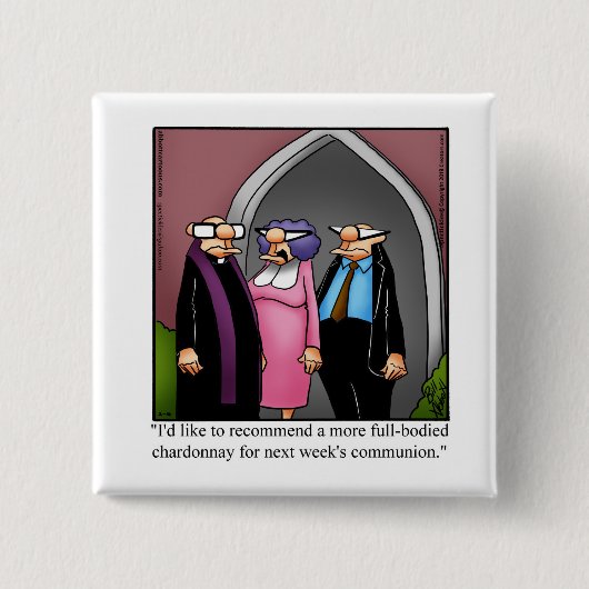 ワイおもしろいンユーモアのボタン 缶バッジ (正面)