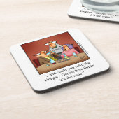 ワイおもしろいンユーモアコースターセット コースター (左側)