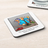 ワイおもしろいンユーモアコースターセット コースター (左側)