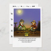 ワイおもしろいンユーモアパーティの招待状 招待状 (正面/裏面)