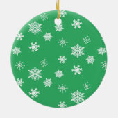 ワイおもしろいンユーモアレトロレディークリスマス セラミックオーナメント (裏面)