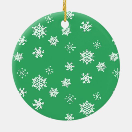 ワイおもしろいンユーモアレトロレディークリスマス セラミックオーナメント (裏面)