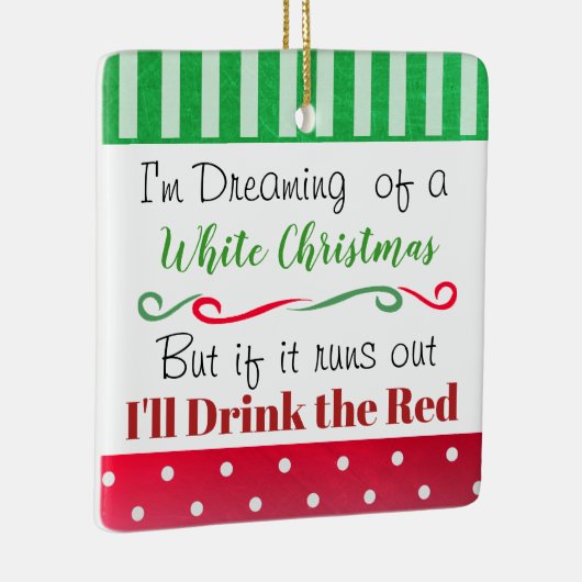 ワイおもしろいンユーモア引用文休暇 セラミックオーナメント (右)