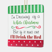 ワイおもしろいンユーモア引用文休暇 セラミックオーナメント (左)