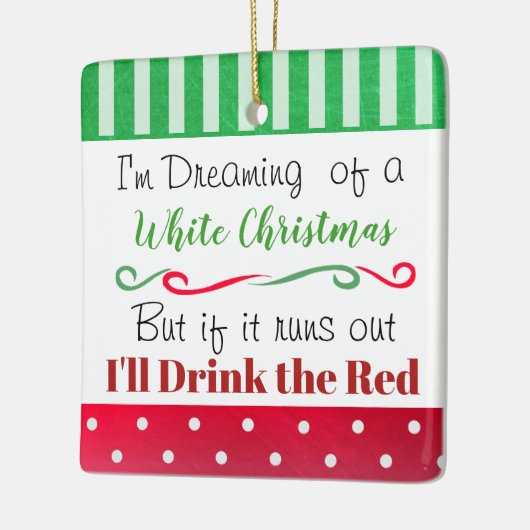 ワイおもしろいンユーモア引用文休暇 セラミックオーナメント (左)