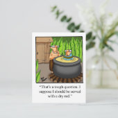 ワイおもしろいンユーモア葉書「斑点」 ポストカード (スタンド正面)