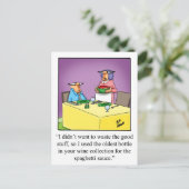 ワイおもしろいンユーモア葉書「斑点」 ポストカード (スタンド正面)