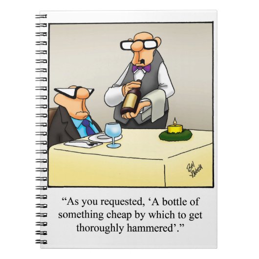 ワイおもしろいンユーモア雑誌のギフト ノートブック (正面)