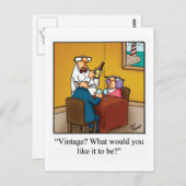 ワイおもしろいンユーモア"ヴィンテージ?" ポストカード (正面/裏面)