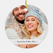 ワイおもしろいンラバークリスマスセラミックオーナメント セラミックオーナメント (裏面)