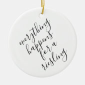 ワイおもしろいンラバークリスマスセラミックオーナメント セラミックオーナメント (正面)