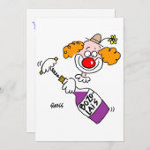 ワイおもしろいンラバーマンガートイスティングパーティの招待状 招待状 (正面/裏面)