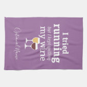 ワイおもしろいン引用文 – 私はランニングの – スパ保リング キッチンタオル (横)