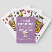 ワイおもしろいン引用文 – 私はランニングの – スパ保リング トランプ (裏面)