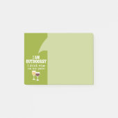 ワイおもしろいン引用文 – 私は私のパティオでワインを飲む ポストイット (正面)