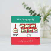 ワイおもしろいン漫画の温かい試飲ユーモアのある会 招待状 (スタンド正面)