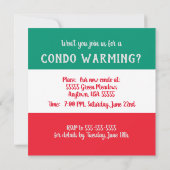 ワイおもしろいン漫画の温かい試飲ユーモアのある会 招待状 (裏面)