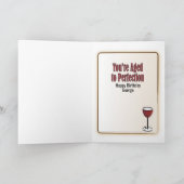 ワイおもしろいン男性マンガエスニック甘い誕生日 カード (内部)