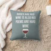 ワイおもしろいン詩 – ワインは赤い詩は懸命 クッション (ブランケット)