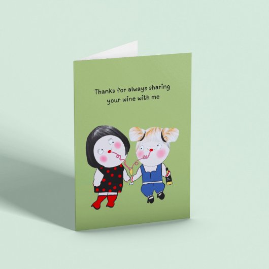 ワイおもしろいン誕生日 カード