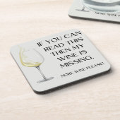 ワイおもしろいン飲用ギフト コースター (左側)