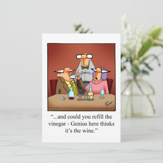 ワイおもしろいン&ディナーパーティの招待状 招待状 (スタンド正面)