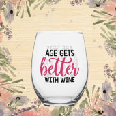 ワイおもしろいン・ワードアートを熟成する ステムなしワイングラス