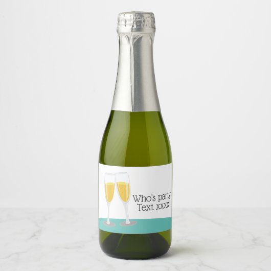 ワイきらめくンブランチとバブリー応援誕生日 スパークリングワインラベル (正面)