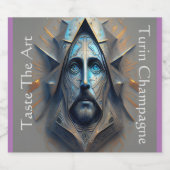 ワイきらめくンボトルラベル（4" x 3.5インチ） スパークリングワインラベル (シングルラベル)