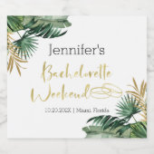 ワイきらめくンラベル |熱帯バチェロレッテ スパークリングワインラベル (シングルラベル)