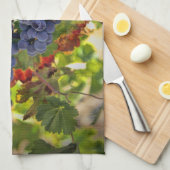 ワイすごいンかわいらしヴィンヤードをテーマにしたキッチンタオル キッチンタオル (四つ折り)