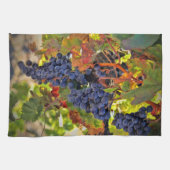 ワイすごいンかわいらしヴィンヤードをテーマにしたキッチンタオル キッチンタオル (横)