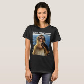 ワイはヤバい 楽しいお猿の思考 Meme Brainro Tシャツ (正面フル)
