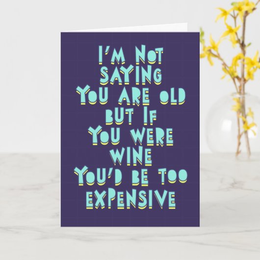 ワイもしンだったらお前は高すぎるだろおもしろい カード (黄色い花)