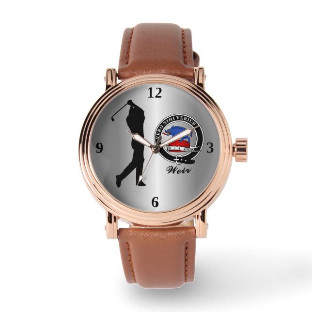 ワイアクランバッジゴルフ 腕時計 (正面)