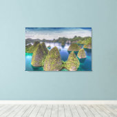 ワイアグ島の風景、インドネシア キャンバスプリント (インサイチュ (ウッドフロア))