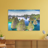 ワイアグ島の風景、インドネシア キャンバスプリント (インサイチュ (リビング))