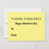 ワイアットのバレンタインデー – ネコ/キッテン – フラットカード シーズンカード (裏面)