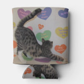 ワイアットの愛ハート – 猫/キッテンクーラーボックス 缶クーラー (裏面)