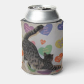 ワイアットの愛ハート – 猫/キッテンクーラーボックス 缶クーラー (缶裏面)