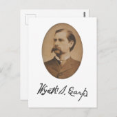 ワイアットアースポートレートとシグネチャーポストカード ポストカード (正面/裏面)