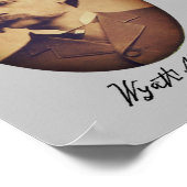 ワイアットアースポートレートと署名 ポスター (角)