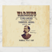 ワイアットアープ⚖️ローマンマーシャルオールドトンムストーン ビールラベル (シングルラベル)