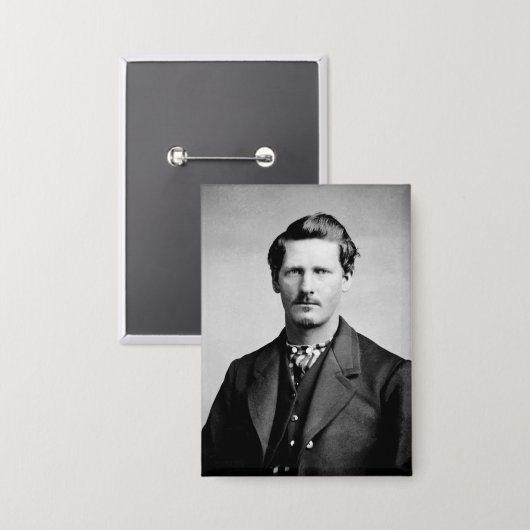 ワイアット・アープ：ローマン、ガンファイター、サロン・キーパー 缶バッジ (正面/裏面)